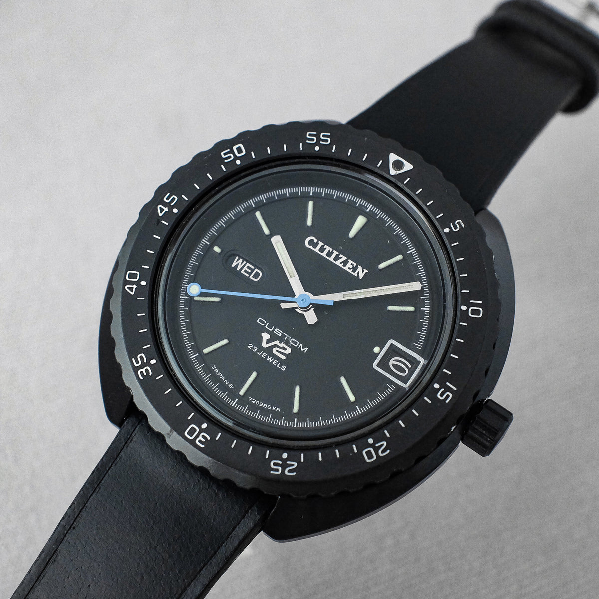 Citizen Custom V2 Blackie 4 720636TA from 1970 Paleh