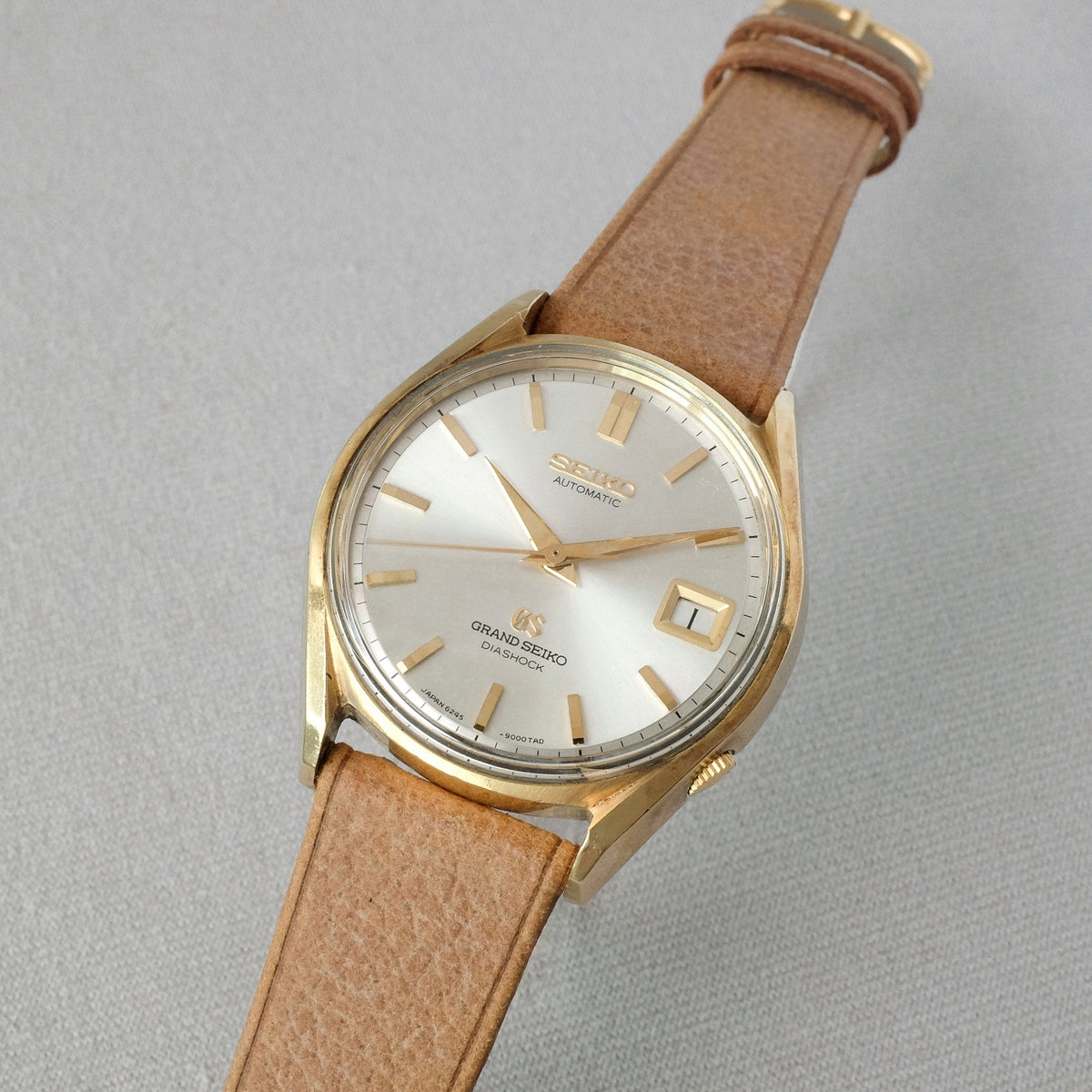 Grand Seiko 6245 9000 from 1966 Gold Cap NOS Crystal Paleh