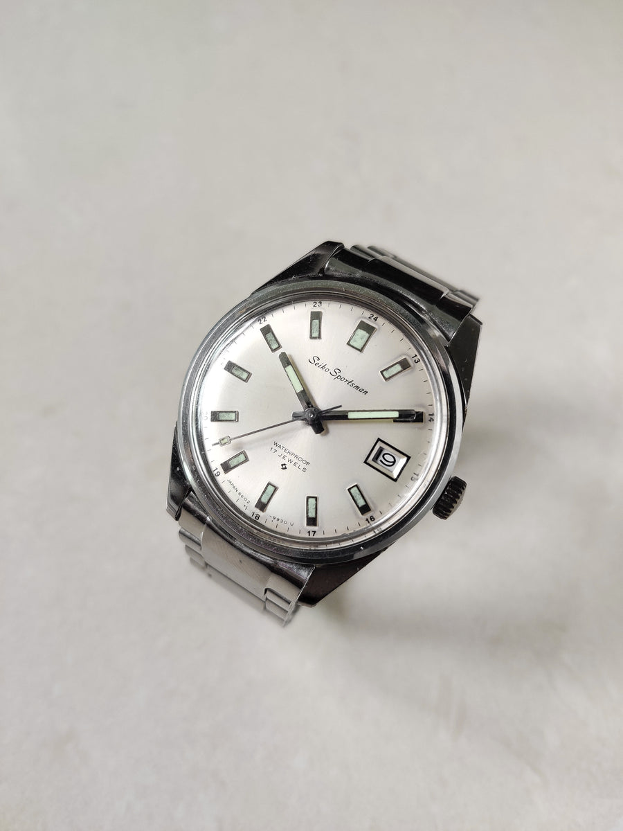 SEIKO スポーツマン　6602-9982 ブラックダイヤルスチールウォッチ Seiko Sportsman 6602-9982 from 1970 – Paleh