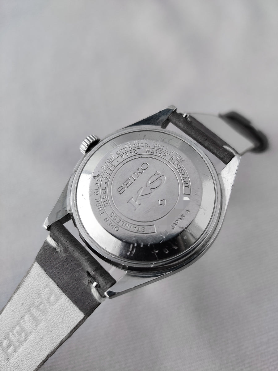 OH済み　SEIKO KS KingSeiko 1971年製　5626-7110 SEIKO King Seiko Hi-Beat Medallion 56KS 5626-7110 blue