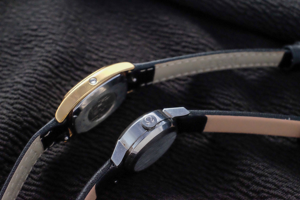 How to set the time on a vintage Omega Quartz without a crown?