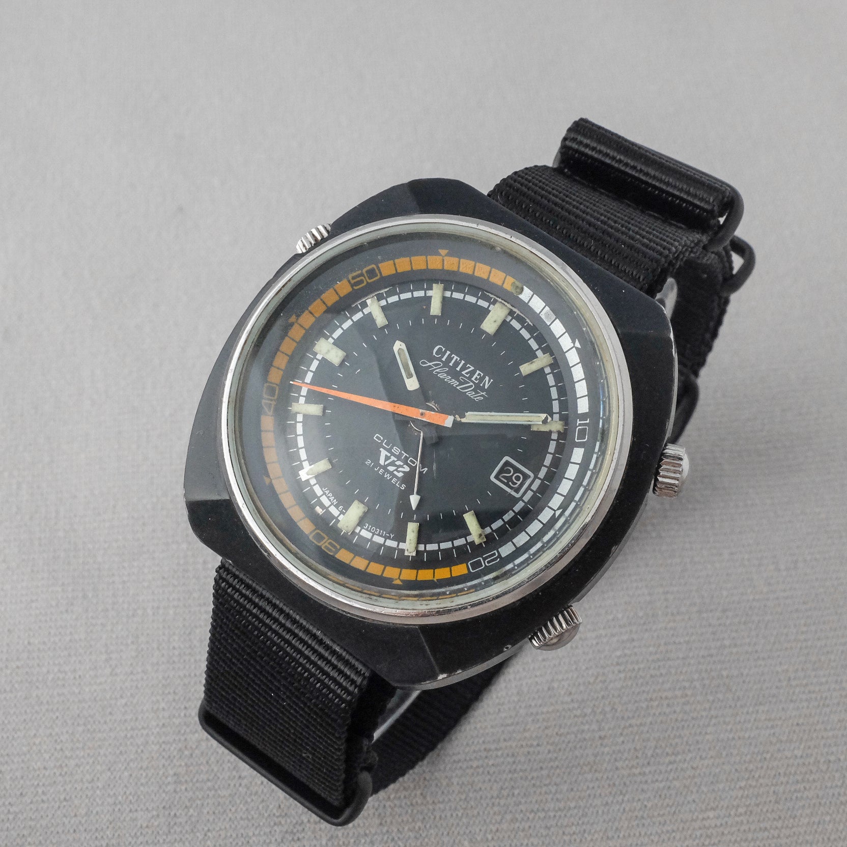 Citizen Alarm Date Custom V2 4-310179Y from 1971 (Serviced)