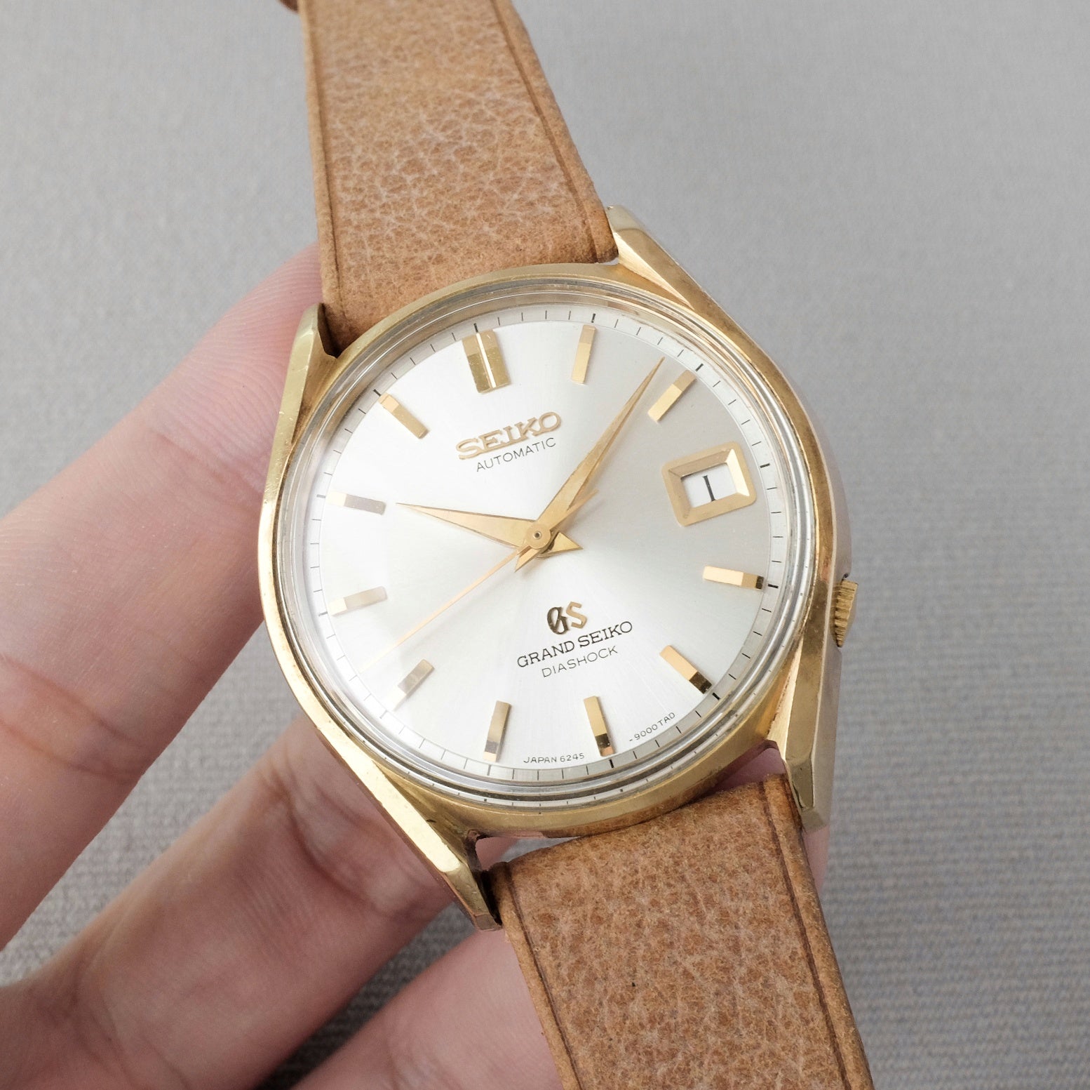 Grand Seiko 6245-9000 from 1966 (Gold Cap & NOS Crystal)