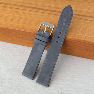 Handmade Dark Aegan Blue Crazy Horse Strap